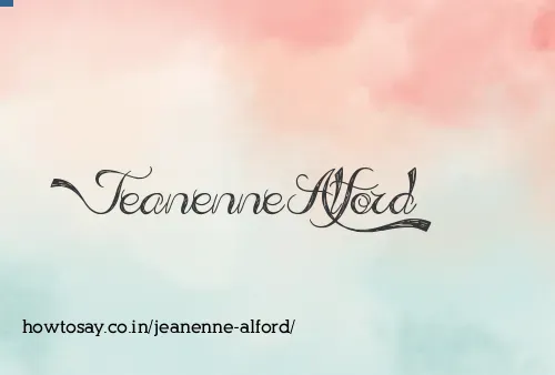 Jeanenne Alford
