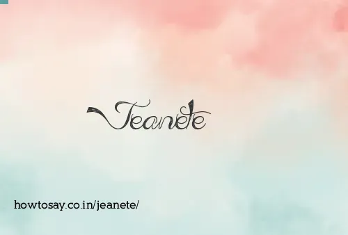 Jeanete