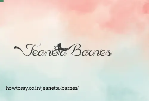 Jeanetta Barnes