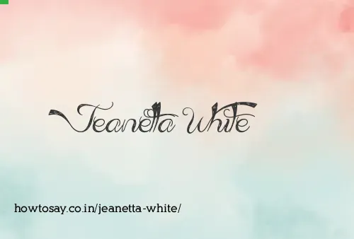 Jeanetta White