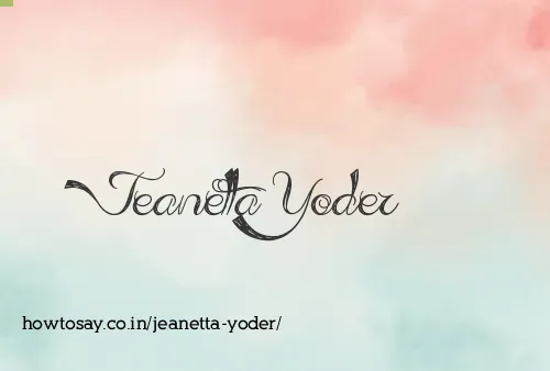 Jeanetta Yoder