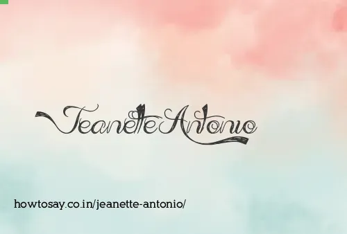 Jeanette Antonio
