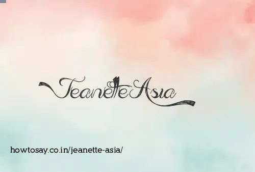 Jeanette Asia