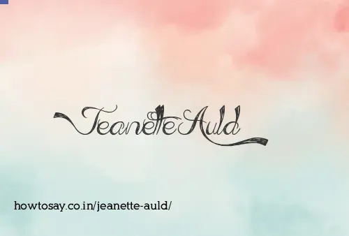 Jeanette Auld