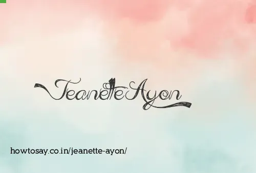 Jeanette Ayon