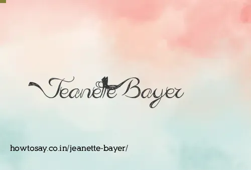 Jeanette Bayer