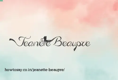 Jeanette Beaupre