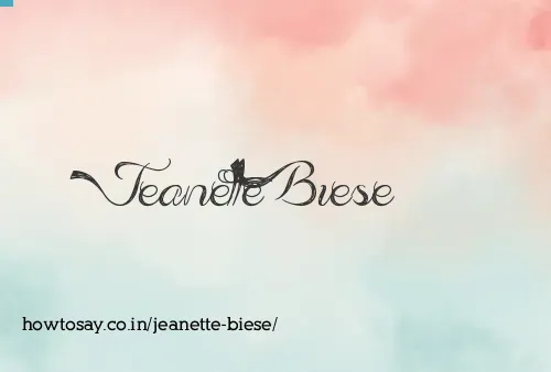 Jeanette Biese