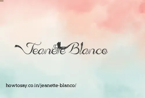 Jeanette Blanco