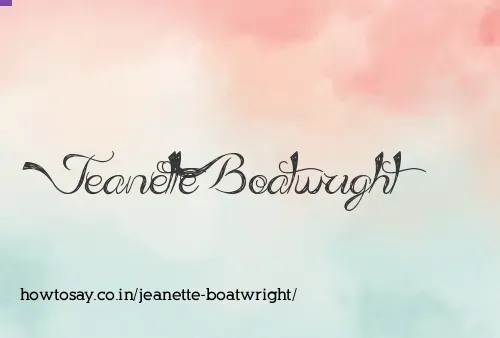 Jeanette Boatwright