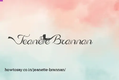 Jeanette Brannan