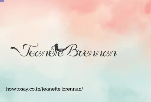 Jeanette Brennan