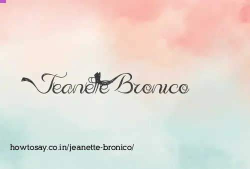 Jeanette Bronico