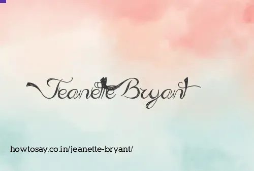 Jeanette Bryant
