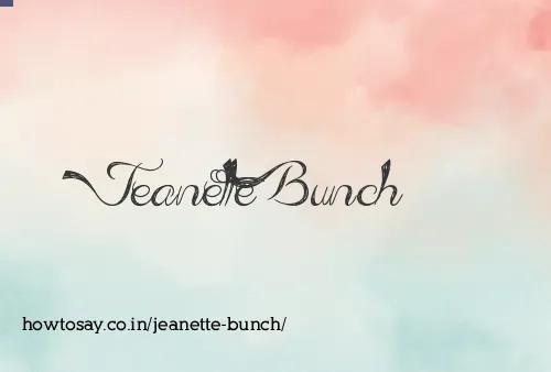 Jeanette Bunch