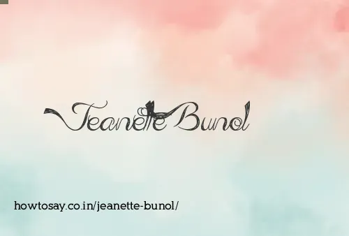 Jeanette Bunol