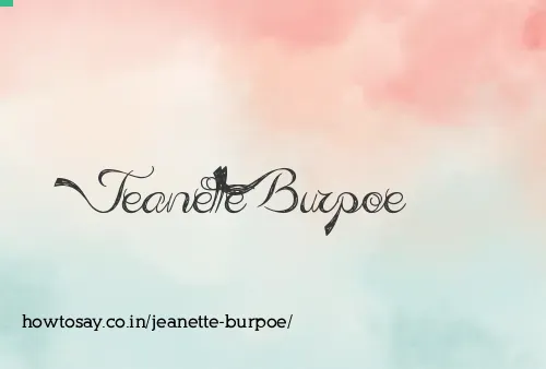 Jeanette Burpoe