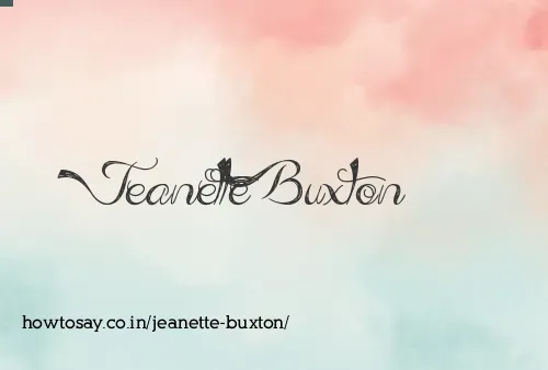 Jeanette Buxton