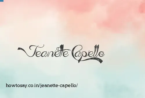 Jeanette Capello