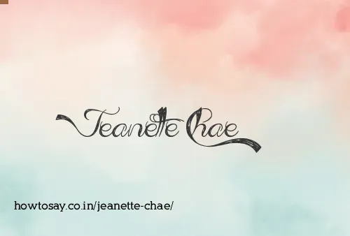 Jeanette Chae