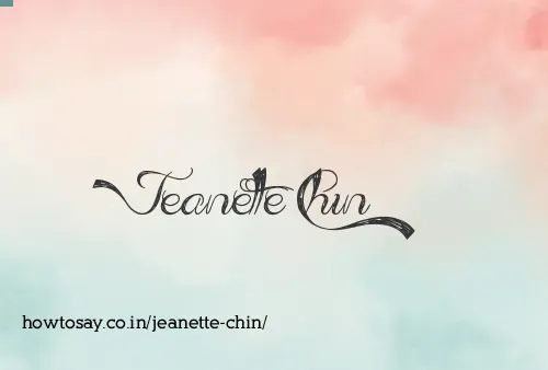 Jeanette Chin