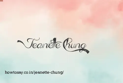 Jeanette Chung