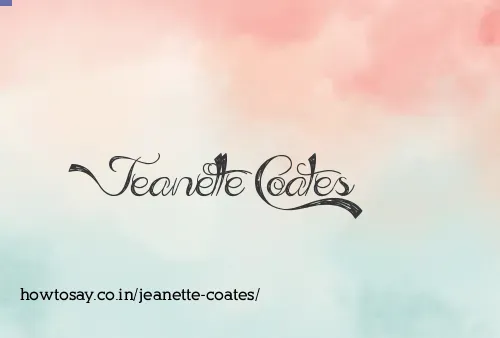 Jeanette Coates