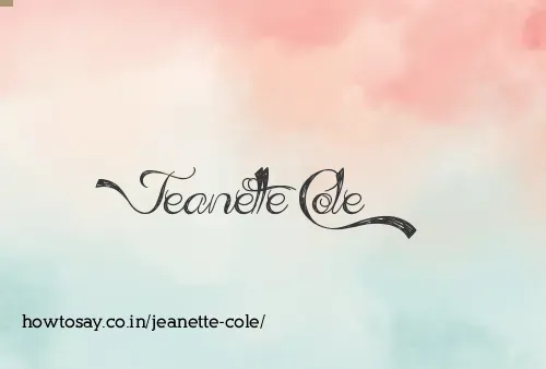 Jeanette Cole