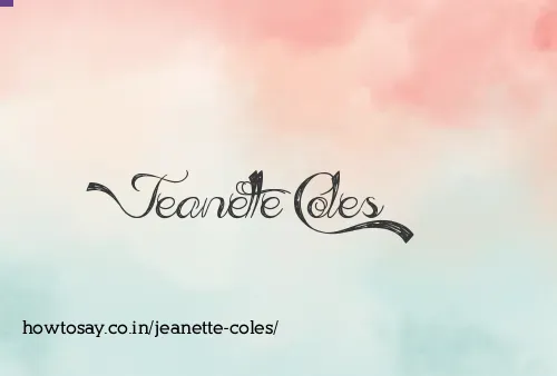 Jeanette Coles