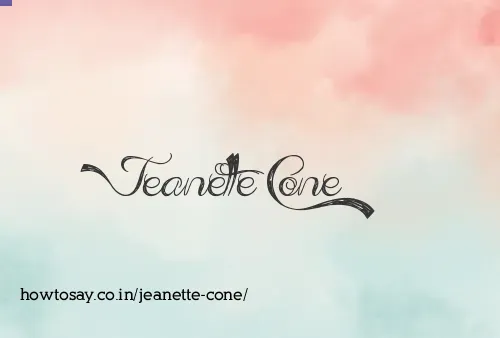 Jeanette Cone