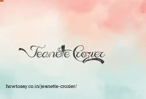Jeanette Crozier