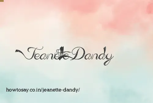 Jeanette Dandy