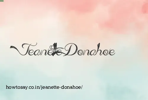 Jeanette Donahoe