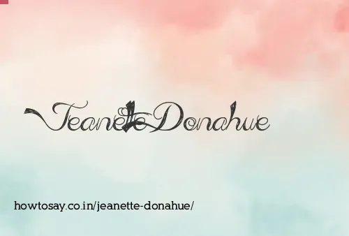 Jeanette Donahue