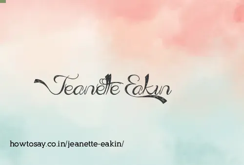 Jeanette Eakin