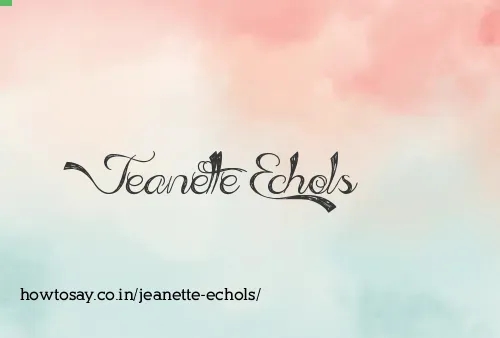 Jeanette Echols