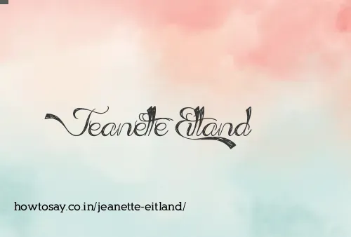 Jeanette Eitland