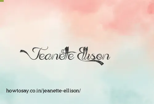 Jeanette Ellison