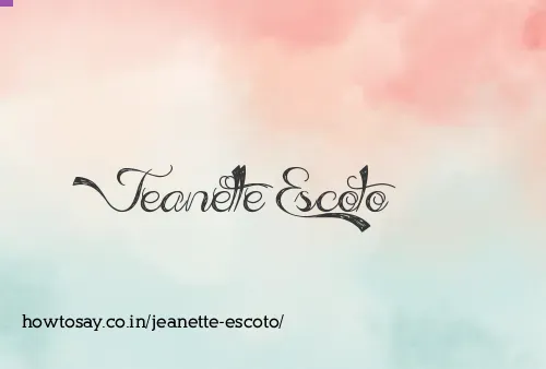 Jeanette Escoto