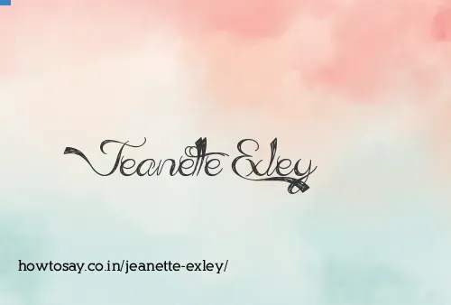 Jeanette Exley