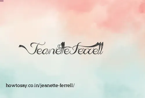 Jeanette Ferrell