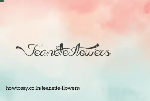 Jeanette Flowers