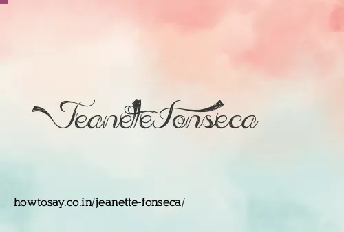 Jeanette Fonseca