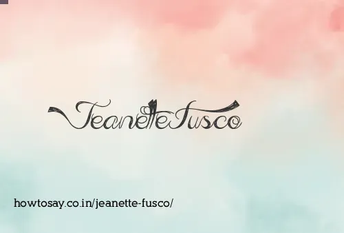 Jeanette Fusco