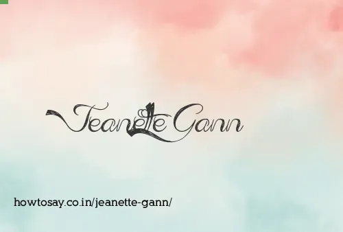 Jeanette Gann