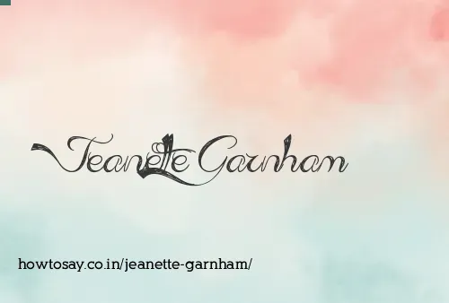 Jeanette Garnham