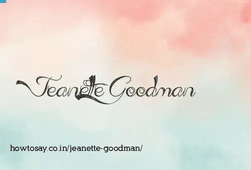 Jeanette Goodman