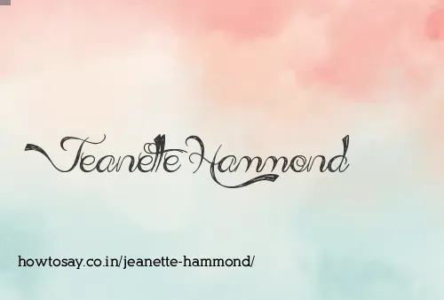 Jeanette Hammond