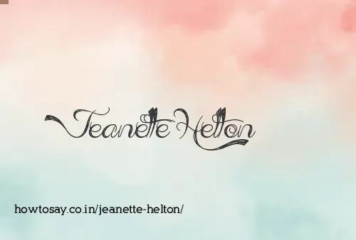 Jeanette Helton