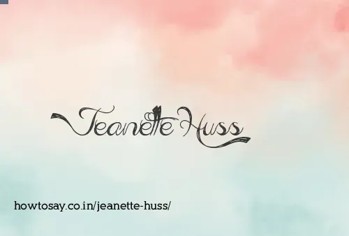 Jeanette Huss